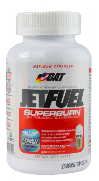 Jetfuel Superburn GAT 120 cápsulas líquidas